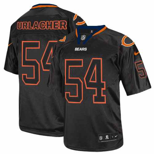 Men's Elite Brian Urlacher Nike Jersey Lights Out Black - #54 NFL Chicago Bears